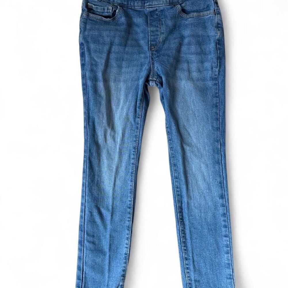 Old Navy Girls Skinny Built-In Tough Jeans Size L 10/12 Adjustable Waist